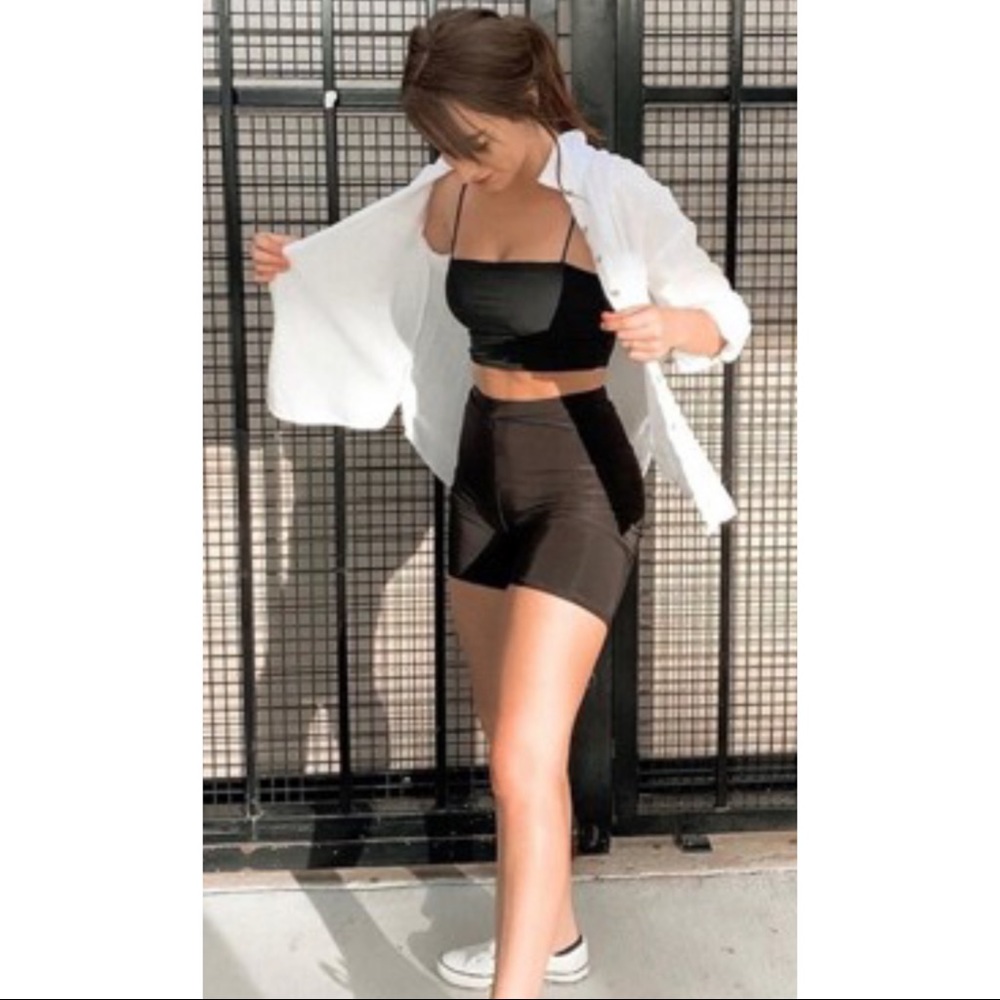 Black crop top